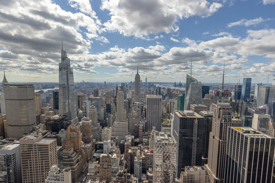 September 2021 New York City Manhattan midtown buildings skyline