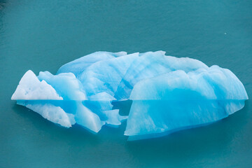 hielo reflejado