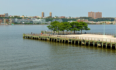 Pier 84 stretches almost 1,000 feet into Hudson River and measures nearly 100,000 square feet,...