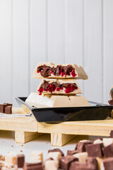 Delicious Cookie Chocolate Red Velvet Classic White Strawberry Cherry Sweet Dessert