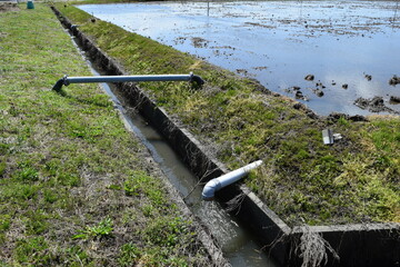 農業用水路兼排水路 茨城県