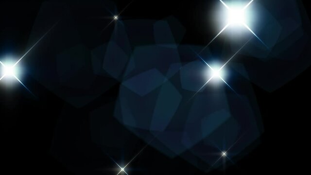Camera Flashes looping continuously with flares. Simulation of Paparazzi real camera flashes. Cold Blue Version. (More flashy colors in our portfolio collection)
