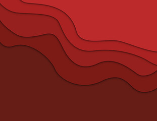 Abstract papercut red gradient background poster