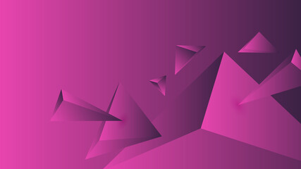 polygon, abstract pink, purple gradient wallpaper background vector illustration