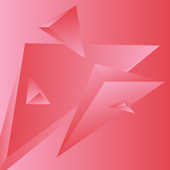 polygon, abstract colorful, hot pink, cinnabar gradient wallpaper background