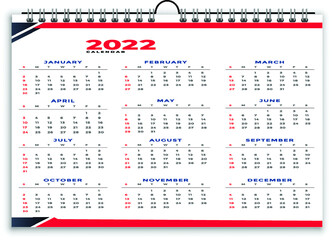 Geometric style professional 2022 calendar black yellow design template