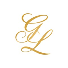 GL initial monogram logo © Edides