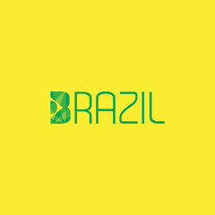 Brazil. Logo template.
