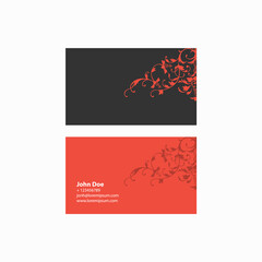 Business card template.