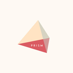 Fototapeta premium Prism. Logo template.
