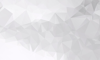 low poly geometric background with abstract pattern made of color White shapes