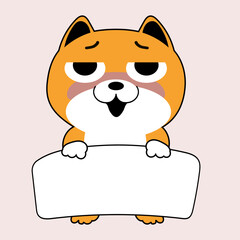 Cute dog drawing cartoon.