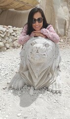 Cantera del Silla, located in Arequipa, tourist place of cathedral sculptures, cow, bear, horse,...