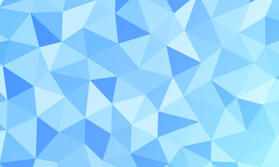 Abstract Triangular Blue Polygon Background , Vector