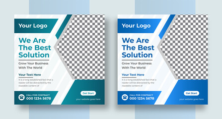 Modern Social square web banner for social media post template design, Facebook Post, Instagram Post template