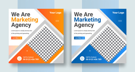 Modern Social square web banner for social media post template design, Facebook Post, Instagram Post template