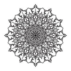 Mehndi  Indian Henna tattoo pattern or background