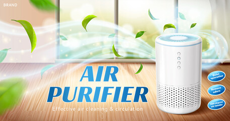 Home air purifier ad