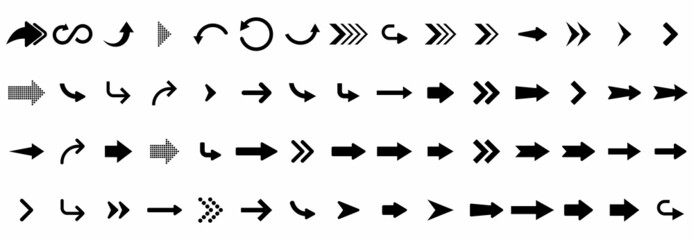arrow icon set, arrow vector set sign symbol
