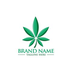 cannabis logo icon vector template.