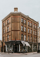 Vintage London building, UK street view