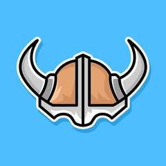 viking helmet cartoon design