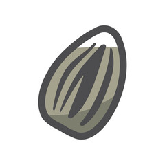 Sunflower Seed simple Vector icon Cartoon illustration.