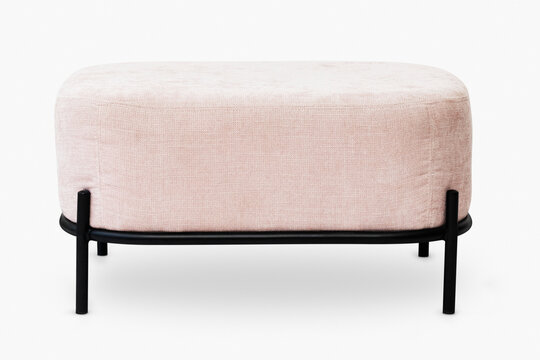 Pink Velvet Stool Modern Chic Interior