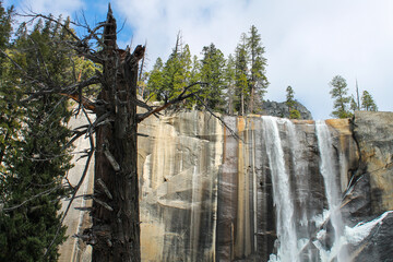 waterfall in yosemite