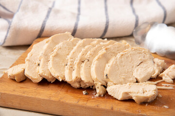 Sliced chicken breast