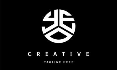 YEO circle three letter logo