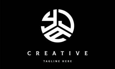 YJ circle three letter logo
