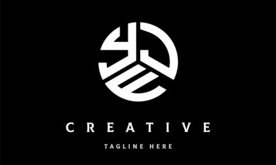 YJF circle three letter logo