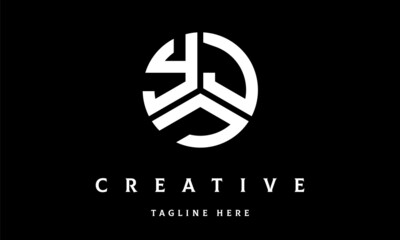 YJJ circle three letter logo