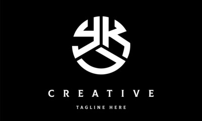 YKU circle three letter logo