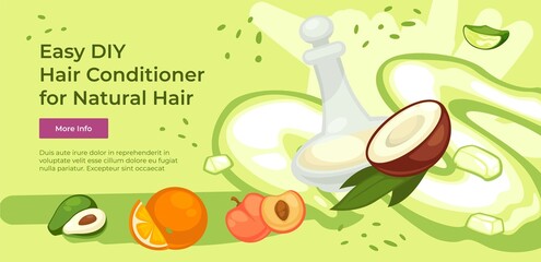 DIY hair conditioner from organic ingredients