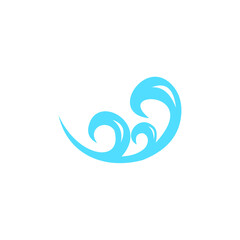 Fototapeta na wymiar Wave logo design