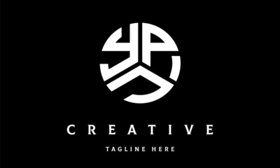 YPJ circle three letter logo