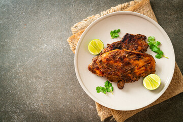 spicy grilled jamaican jerk chicken