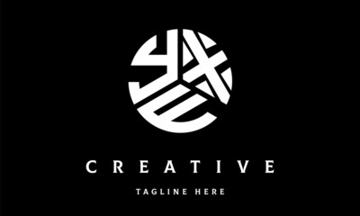 YXF circle three letter logo