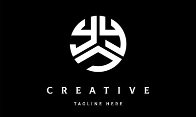 YYJ circle three letter logo