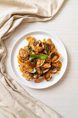 Stir Fried Clams with Roasted Chilli Paste