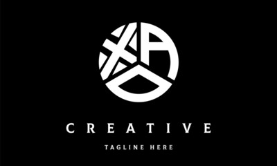 XAO circle three letter logo