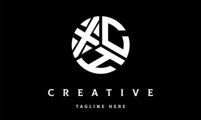 XCH circle three letter logo