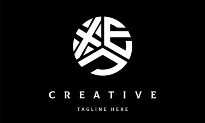 XEJ circle three letter logo