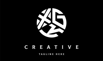 XGK circle three letter logo