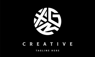 XGR circle three letter logo