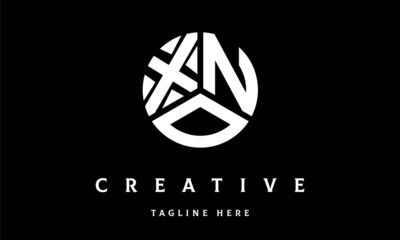 XNO circle three letter logo