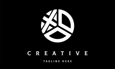 XOO circle three letter logo