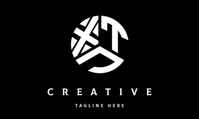 XTJ circle three letter logo